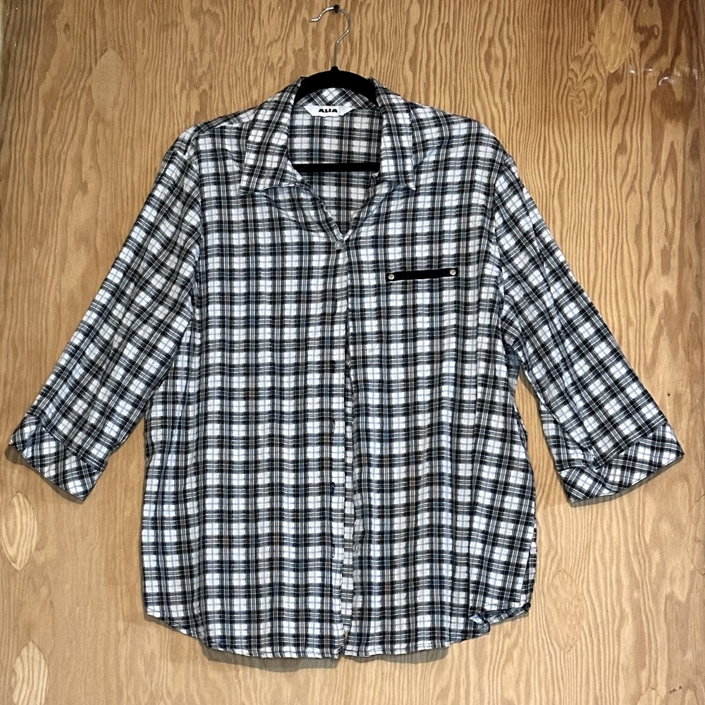Plaid button up